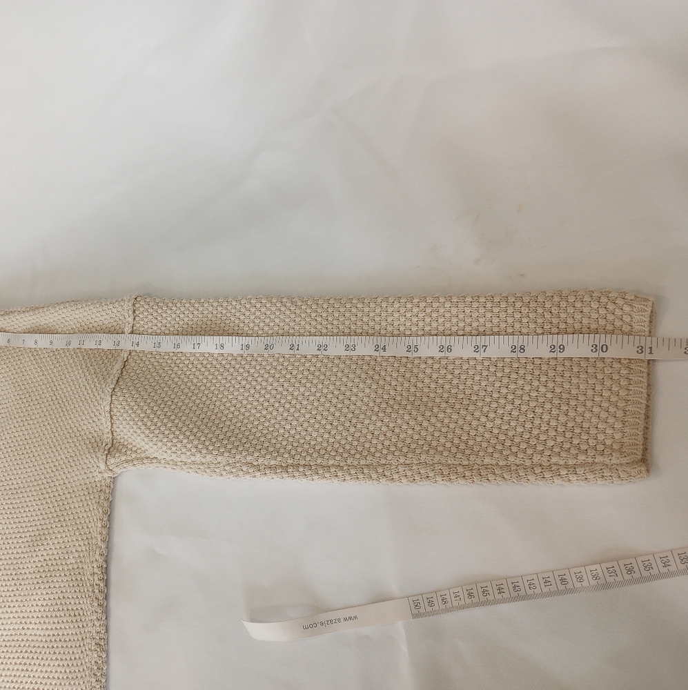 Henley Button Up Waffle Knit Crewneck Sweater Size XL - Picture 9 of 9